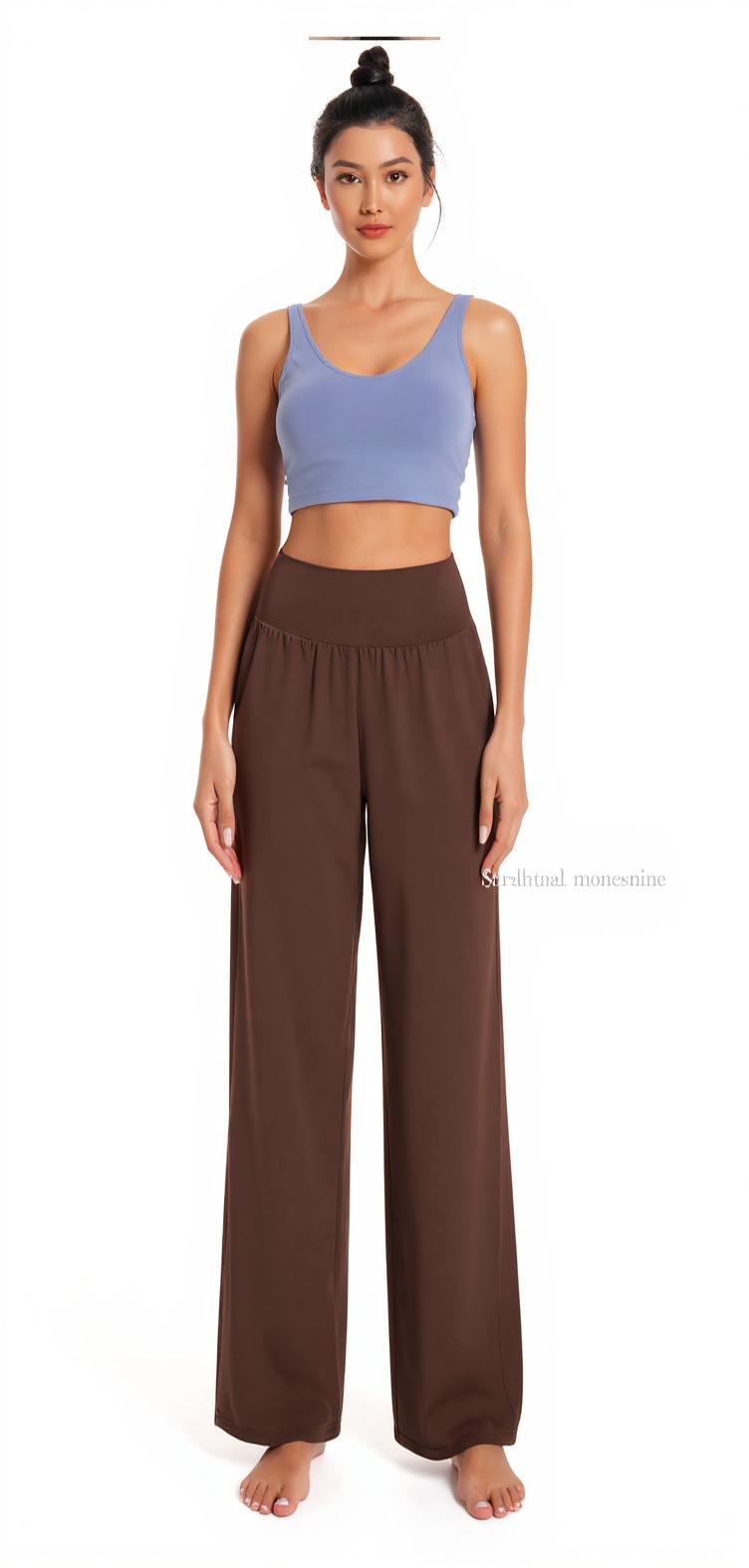 Wide-Leg Yoga Pants in Light Coffee β The No Front Line Club style look